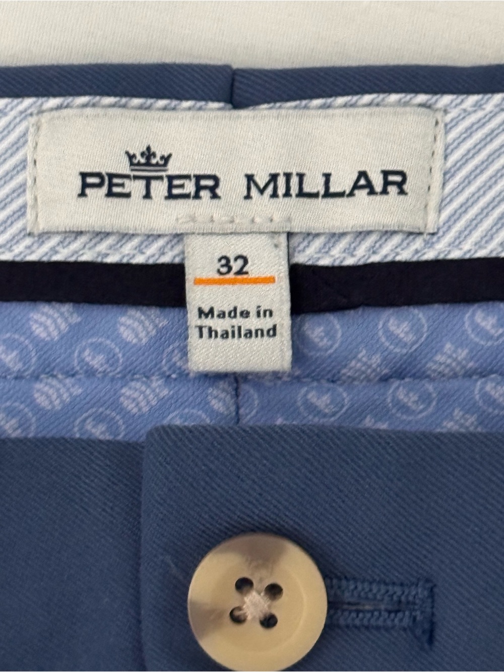Peter Millar Shorts 32 Blue Golf Preppy - Picture 2 of 11